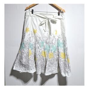 JH Collectibles Flowy Floral Midi Skirt Size 14
